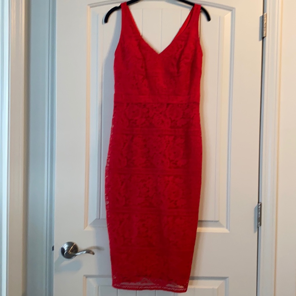 Red lace sexy dress by Bravissimo! So comfy!